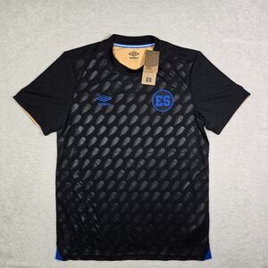 $95 Umbro El Salvador 25/26 Third Futbol Soccer Jersey Black Mens Size Large
